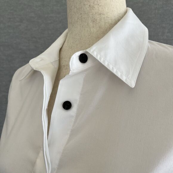 Jason Wu White Shirt Size XS Old Money Quiet Luxury Academia Preppy Button Up - Picture 4 of 13